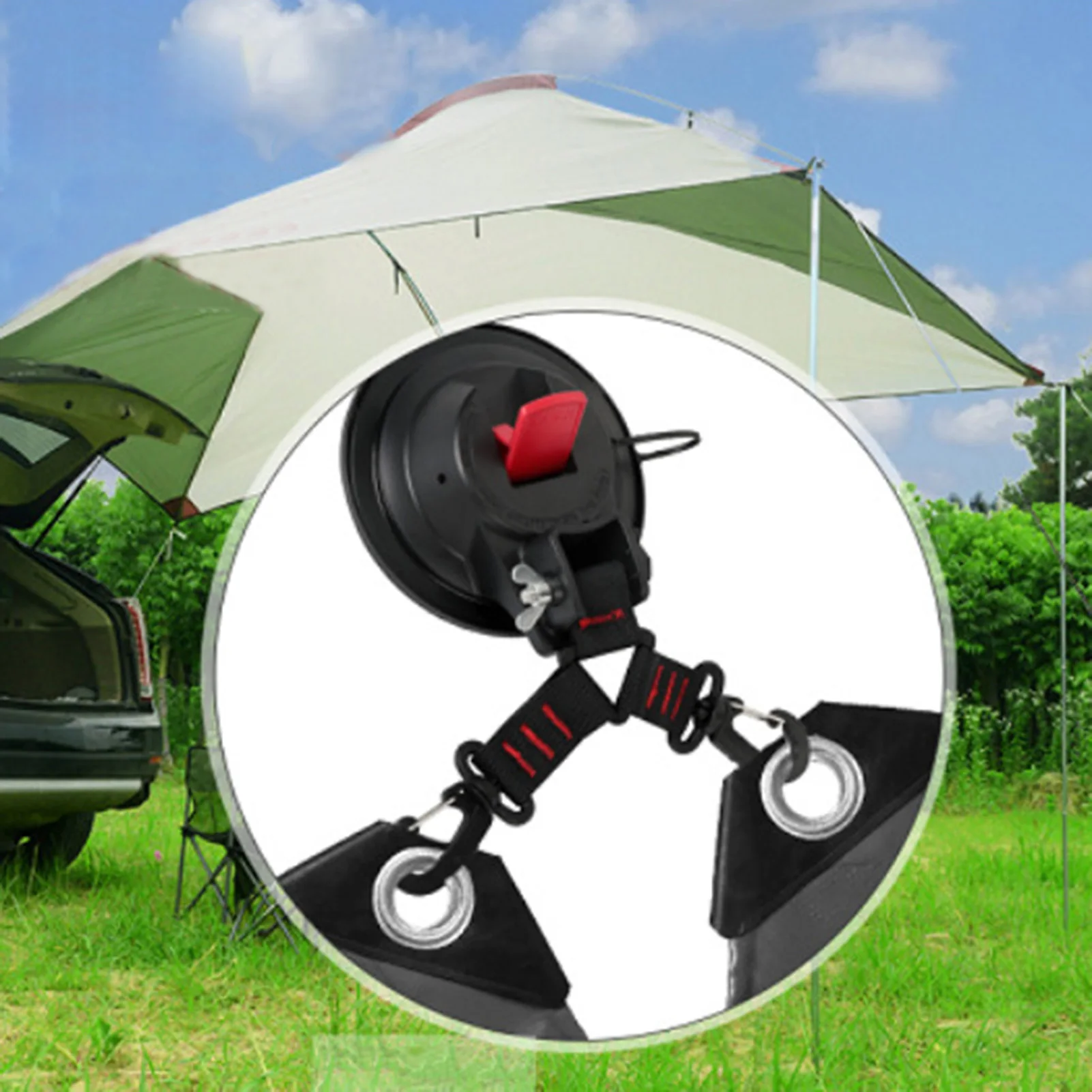 

Outdoor Car Tent Suction Cups Heavy Duty Universal Camping Tarp Tie Down Suction Cups Hook Tent Rubber Suction Cups
