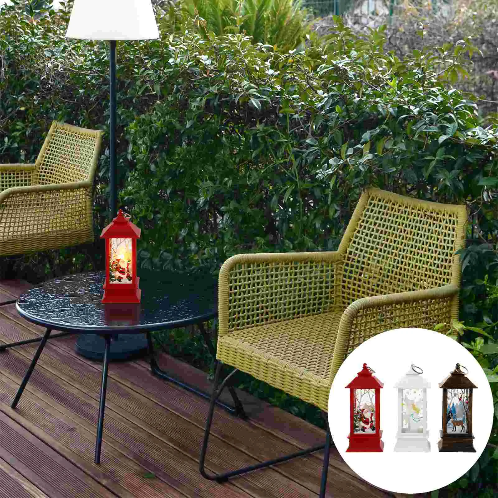 

3pcs LED Lantern Christmas Style Lamp Party Supply Light Candle Light Decoration