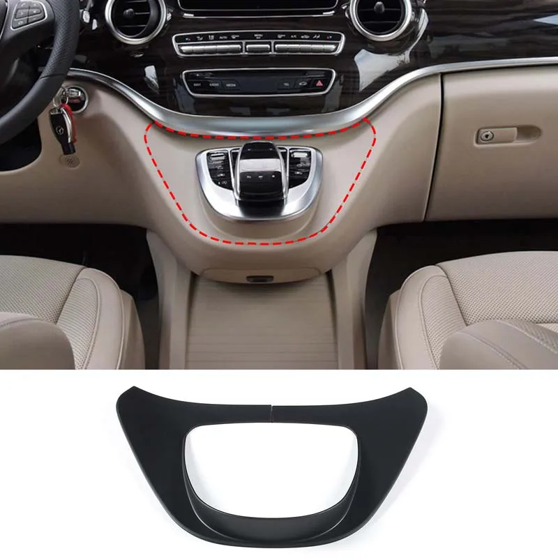 

For Mercedes Benz V Class 2015-20 ABS Silver Car Center Console Multimedia Button Panel Frame Cover Trim Sticker Car Accessories