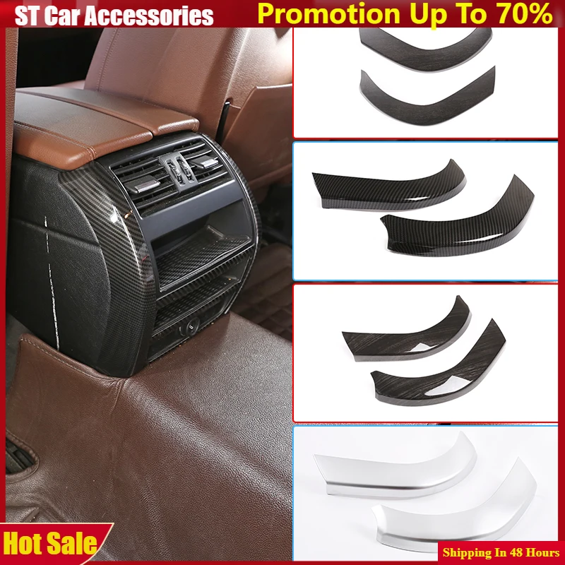 

4 Colors ABS Carbon Fiber Car Styling Rear Air Vent Side Decorative Trim Accessories For BMW 5 Series F10 F18 528li 2011-2016
