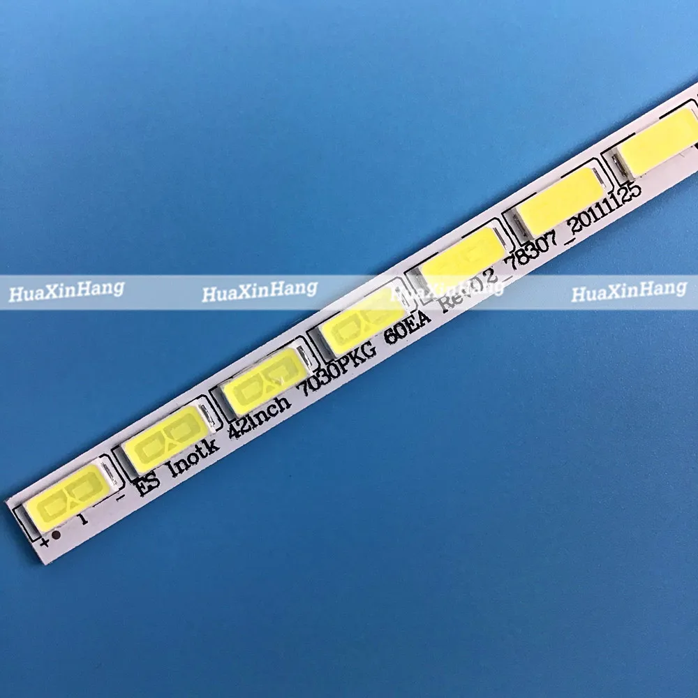 

Светодиодная лента для подсветки LG 42LS570T T420HVN01.0 74.42T23.001 7030PKG 60ea 42LS5600 42LS560T 42LS570S 42LS575S, 60 светодиодный, 525 мм