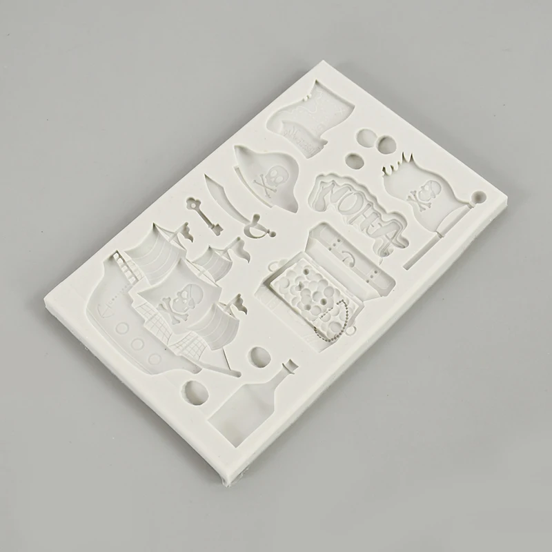 1 шт. силиконовая форма для украшения торта в виде пиратской лодки