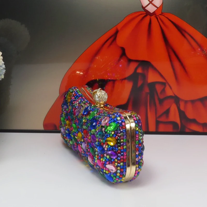 Модная красочная сумка BaoYa Fang и через плечо цвета шампанского свадебная