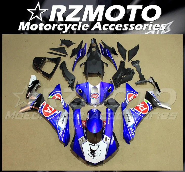 

Новый комплект обтекателей для мотоцикла ABS, подходит для YAMAHA YZF - R1 R1m 2015 2016 2017 2018 2019 15 16 17 18 19, комплект кузова Pata
