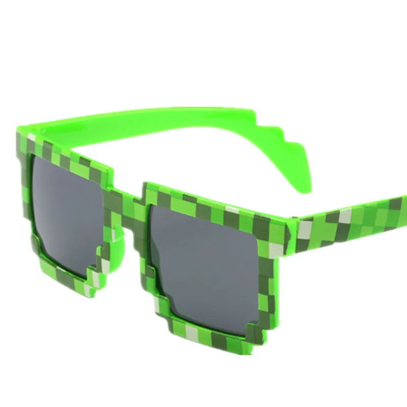 

Sunglasses Men Thug Life Brand Designer Men Women's 8 Bits Pixel Retro Sunglasses Female Male Mosaic Sun Glasses