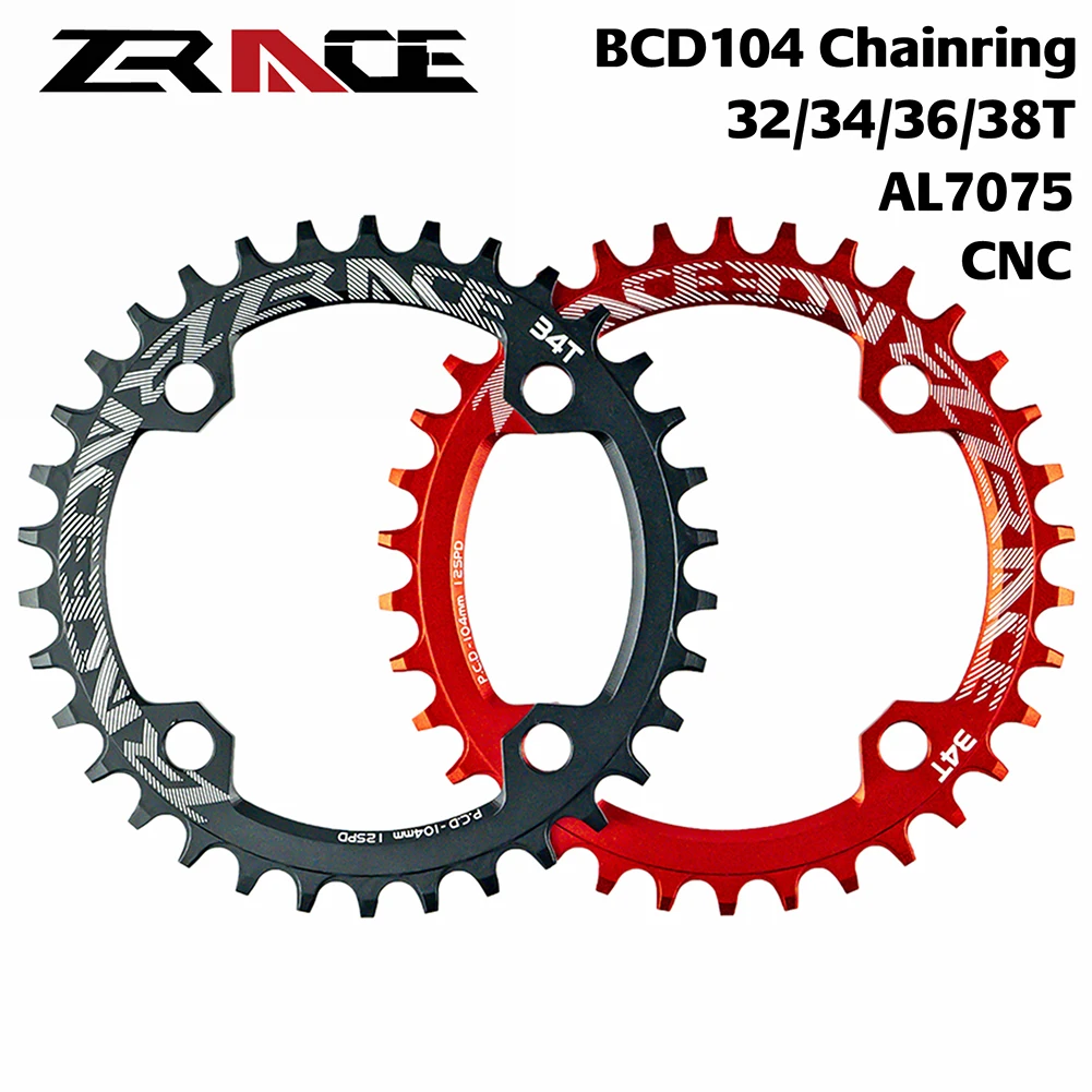 

MTB Chainrings 32T/34T/36T/38T BCD104 AL7075 Chainwheels 9/10/11/12 Speed Chainring Narrow Width Tooth MTB Raod Cycling Accs