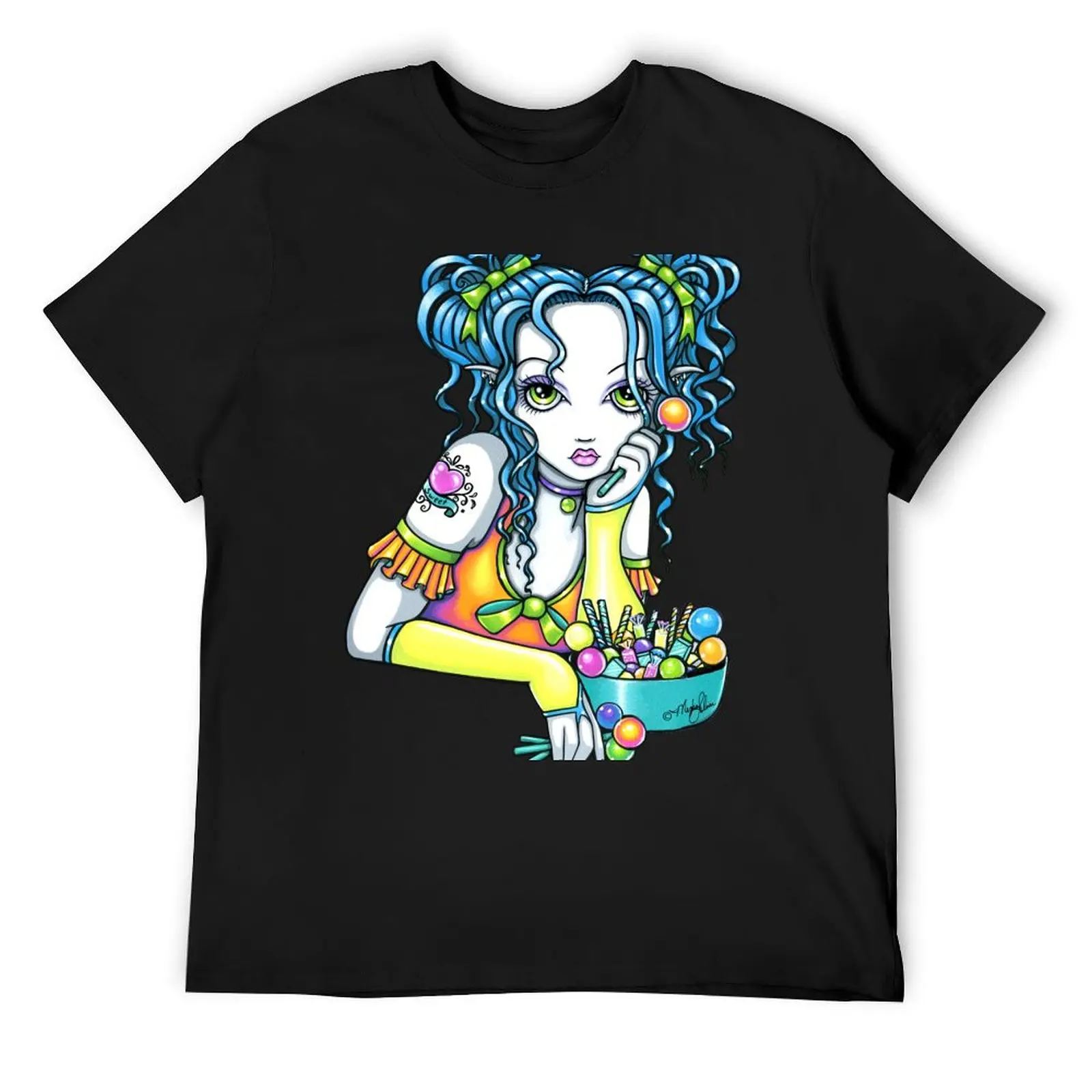 Футболка Alisha Rainbow Candy Tattoo Fairy от Myka Jelina возвышенная настройка для мальчиков