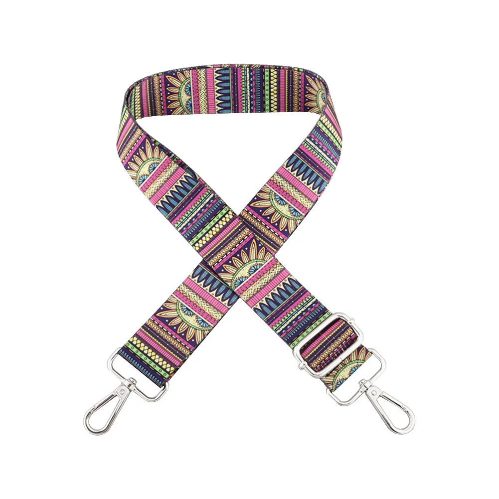 

Bohemian Style Handbag Strap for Crossbody Bag Adjustable Accessories Handbags Belt Wide Nylon Replacement Straps