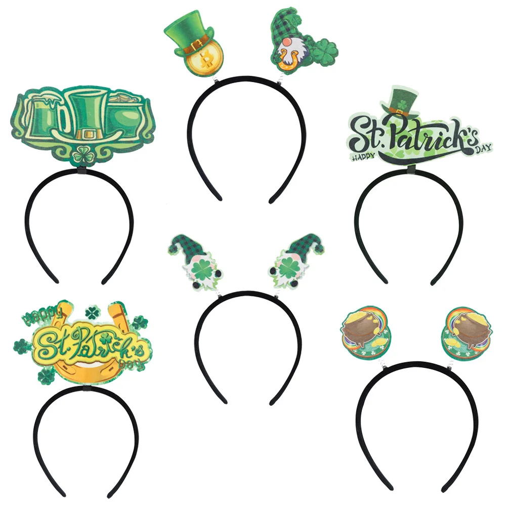 

Day Headband Patrickhair Party Festival St Accessories Patrick’S Forhoops Women Headdress Prop Decor Shamrock Patricks Headwear