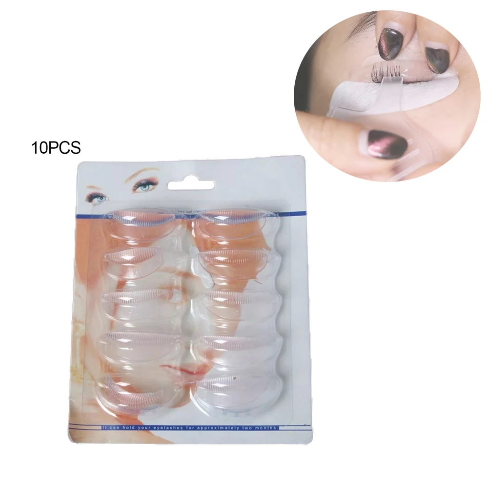 

10pcs/1set Silicone Eyelash Pad Gasket Clip Curler Curling Root Eyelash Shield Pad Gasket Eyelash Assistant