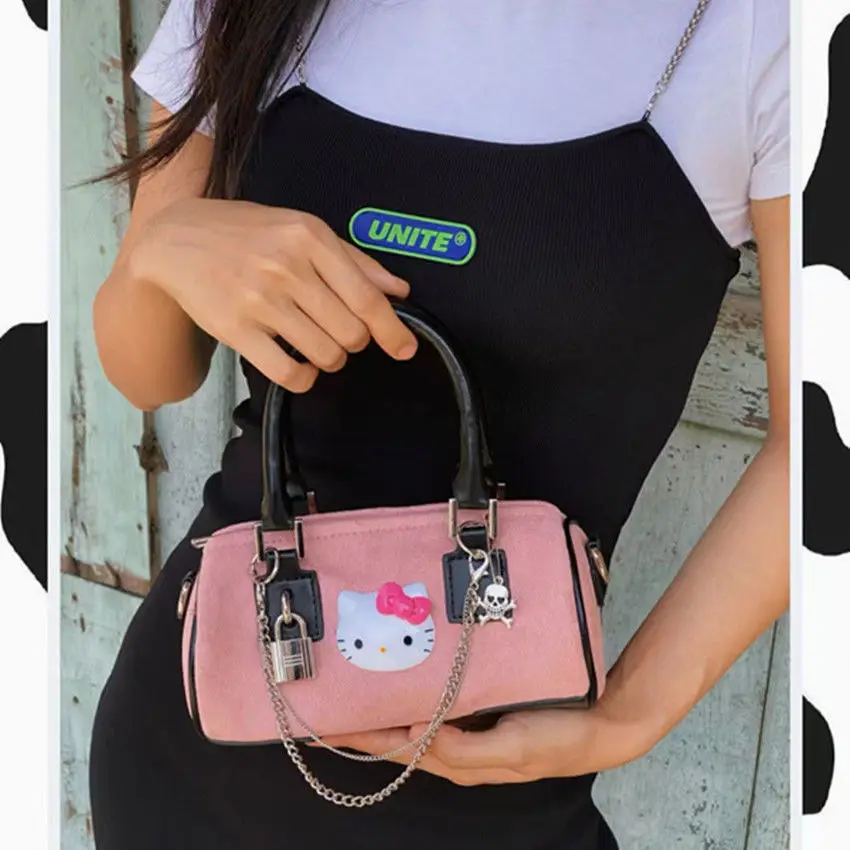 Original Hellokitty round Bag Vintage Crossbody Bag Shoulder Bag Girls Handbags