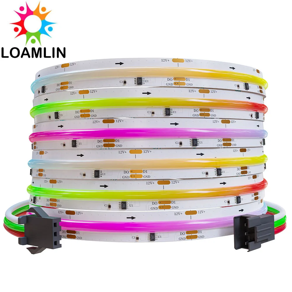 WS2811 RGBIC COB Светодиодная лента, адресная, 720 светодиодов/м WS2812B, цвет мечты, гибкая умная Светодиодная лента, Светильники для декора комнаты RA90 DC12/24V