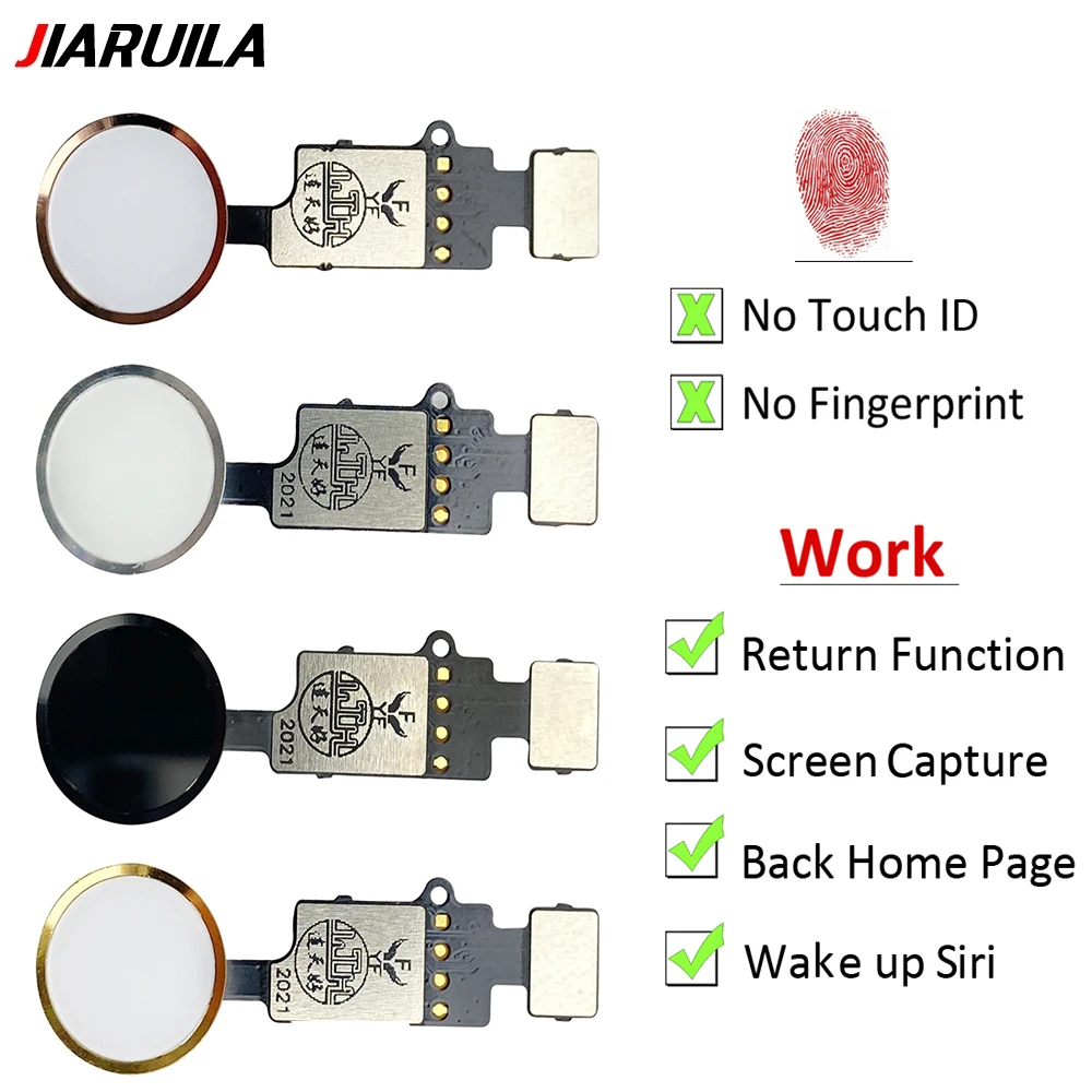 

10Pcs Home Button Flex Cable for iPhone 8 Plus Menu Return On Off Fuction Solution Universal Frigerprint For 7 Plus Promotion