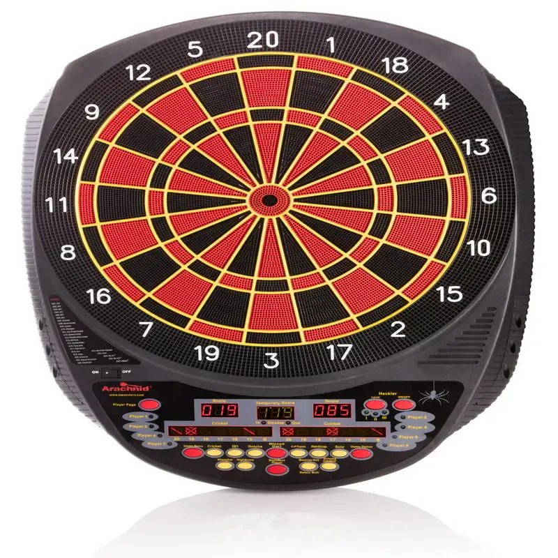 

6000 Tournament-Size Electronic Dartboard Features 27 Games with 123 Variations for up to 8 Players