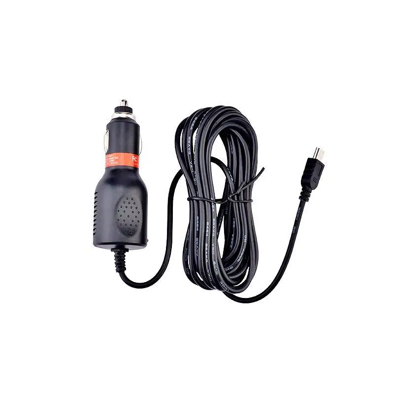 Изогнутое автомобильное зарядное устройство Mini USB 1 2 м 5 в А для