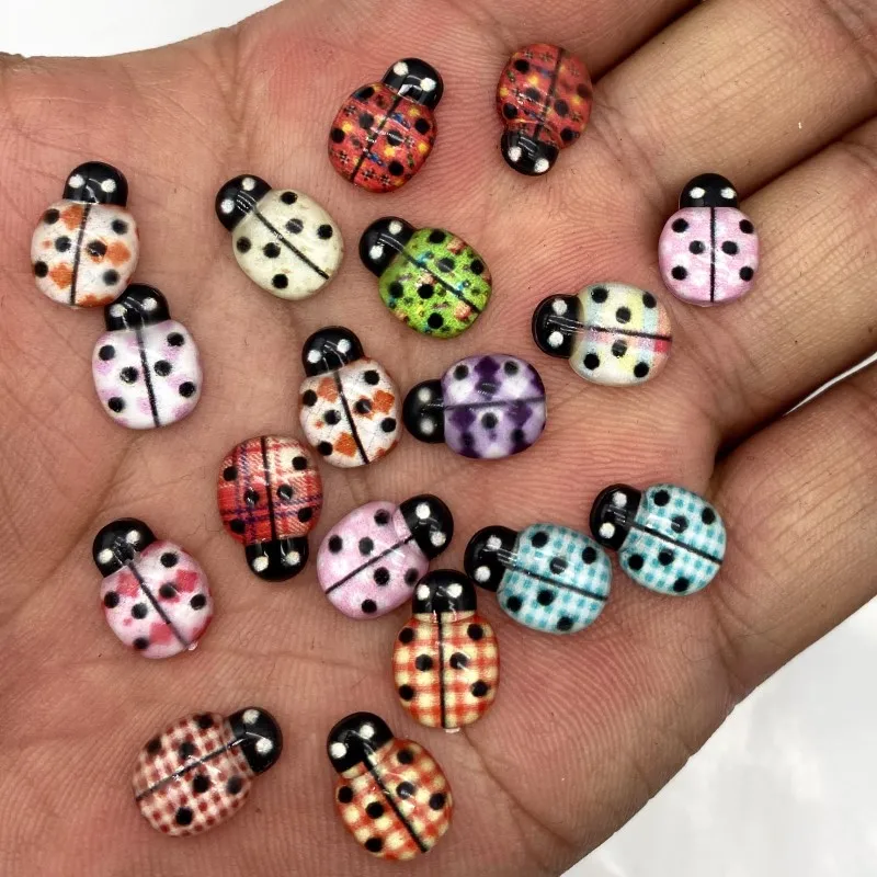 

Mixed Simulation Resin Beetle Flat-Back Rhinestone Childr Handmade Toy Wedding Party Kindergarten Decor DIY Clothing Accessories