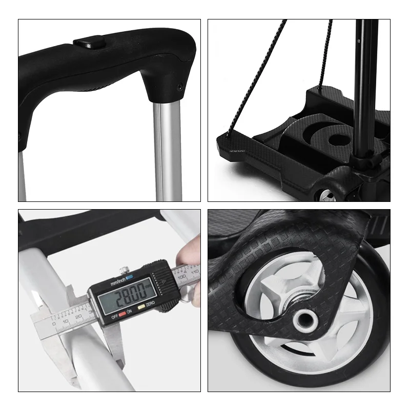 Складной ручной мешок колесная тележка складной грузовик на колесах 40 кг тяжелая