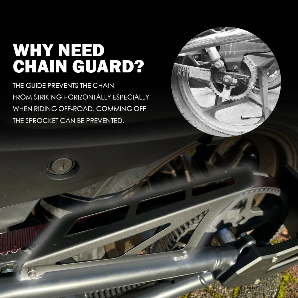 Защита цепи мотоцикла направляющая шкив стабилизатор защитная пластина для