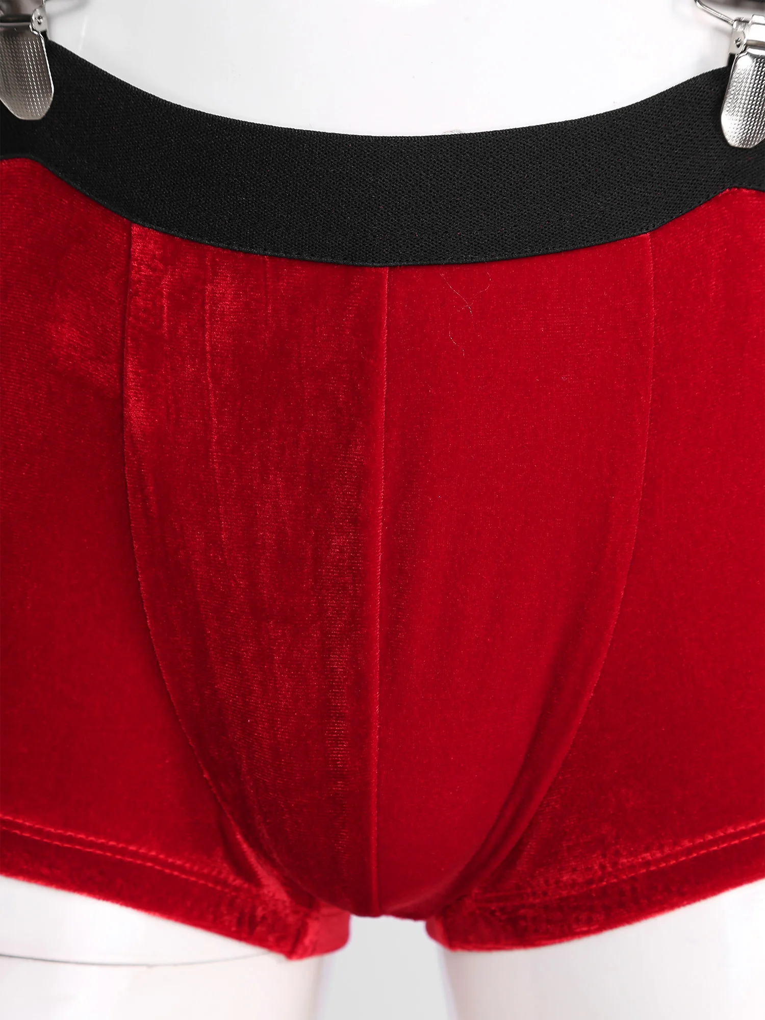 Мужские бархатные рождественские боксеры шорты нижнее белье с выпуклой сумкой