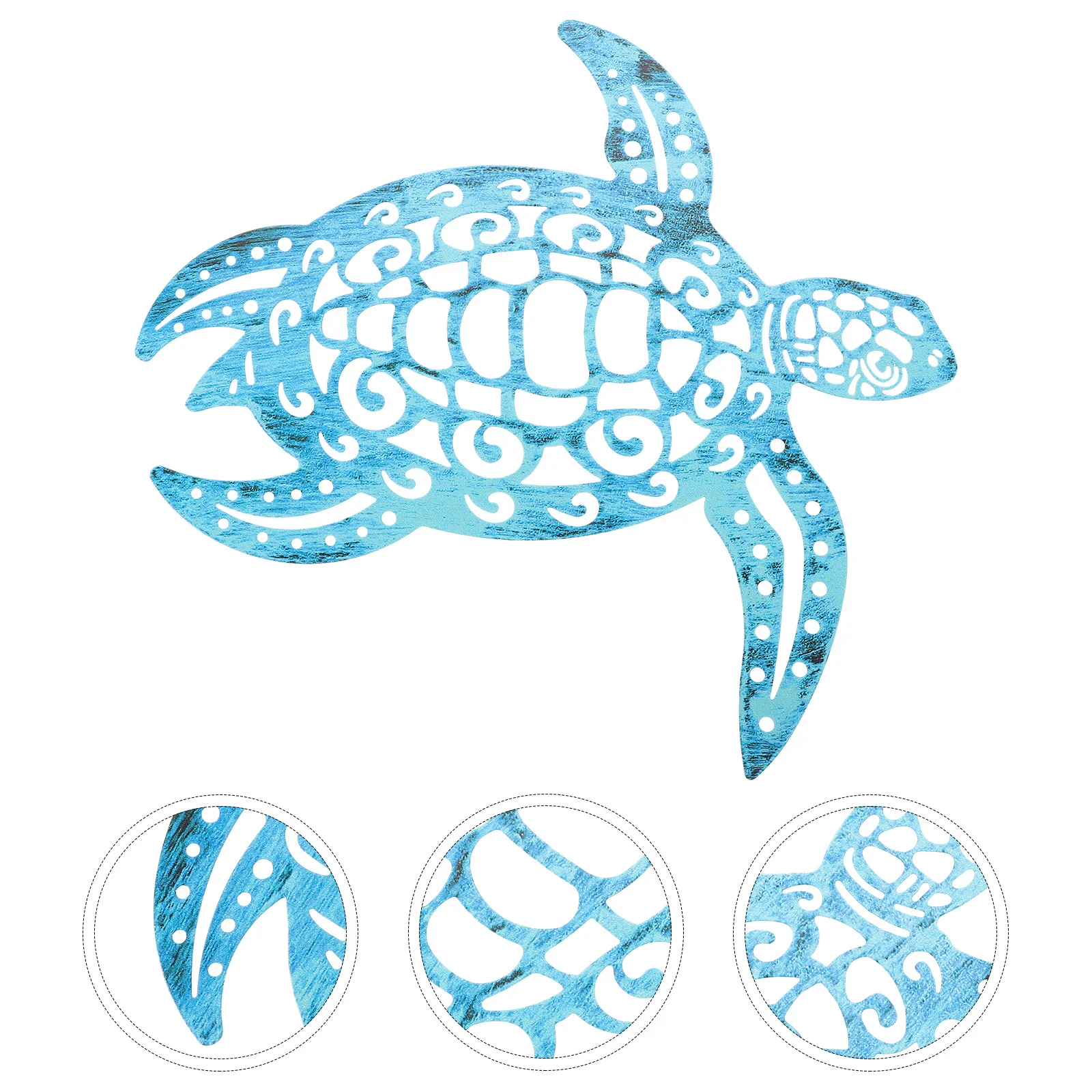 

Home Decor Turtle Wall Outdoor Bathroom Decorations Hanging Ocean Sea Metal