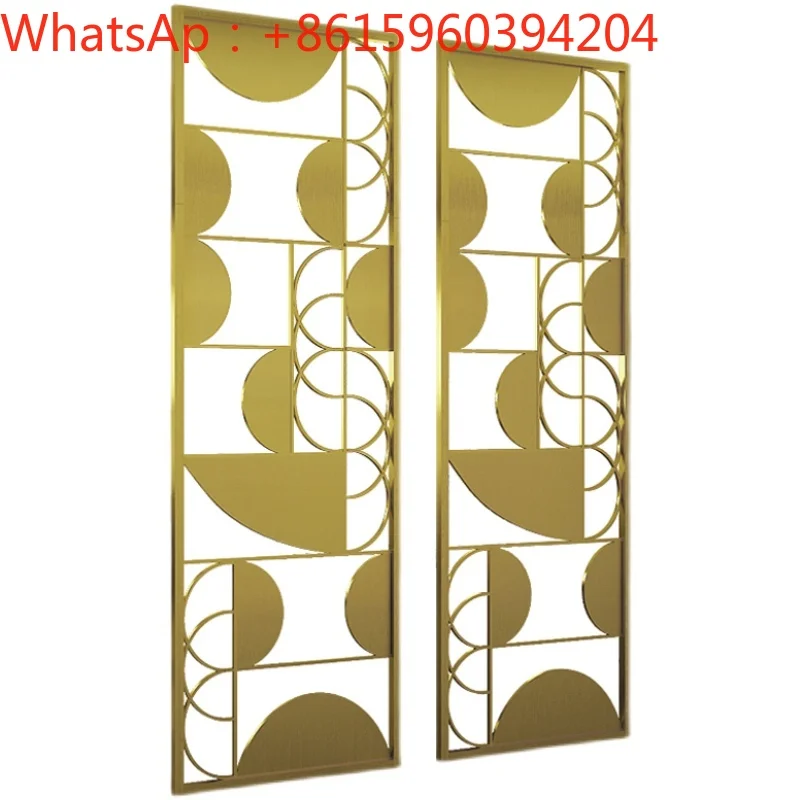 Экран из нержавеющей стали роскошная перегородка для гостиной титановая решетка