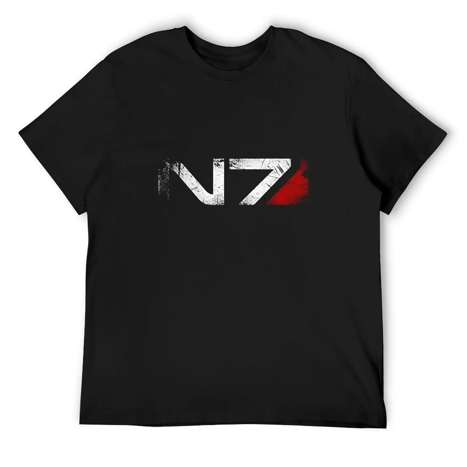 Mass Effect N7 Logo T-Shirt хлопковые футболки с рисунком футболка короткими рукавами