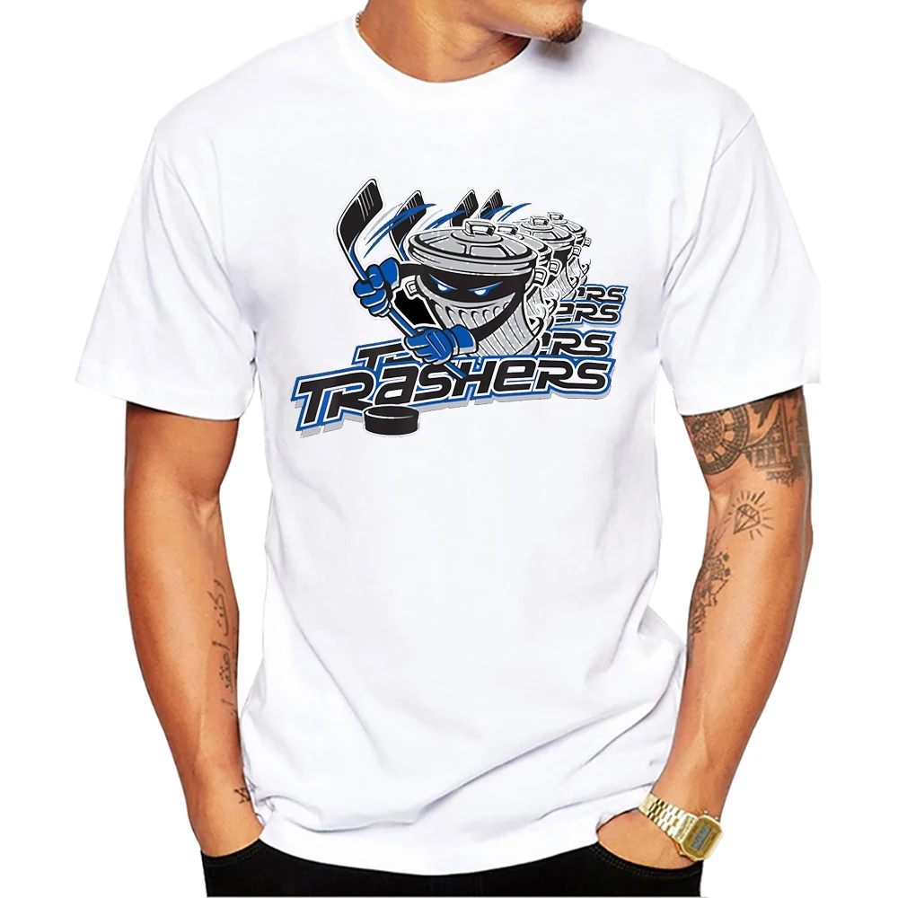 TEEHUB Casual Trasher Männer T-Shirt Mode Cartoon Lemur Gedruckt Hipster T-shirts Kurzarm t shirts Basic Tee – Detail 5