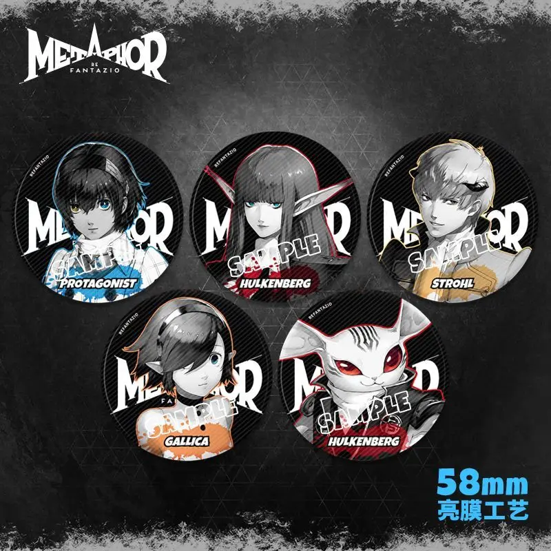 58/75 мм Metaphor Refantazio игровые периферийные устройства значок украшения аниме-фигурка