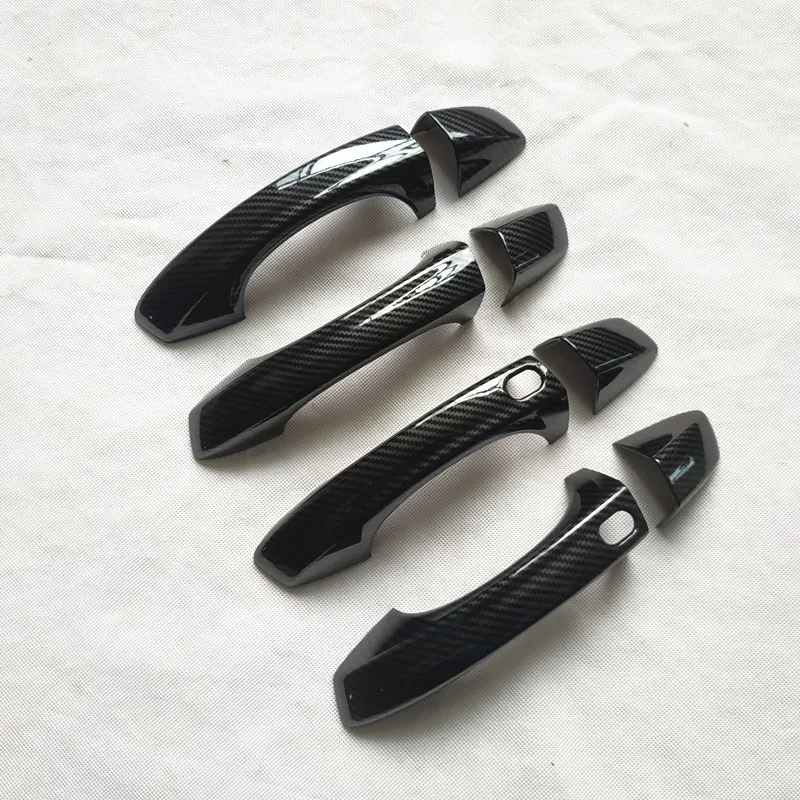 

for skoda karoq 2018 2019 2020 accessories Door Handle Cover trim handles covers plastic Imitation carbon fiber