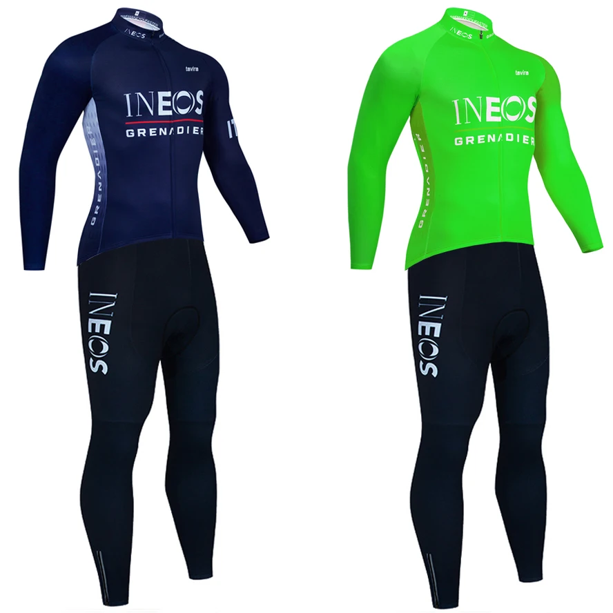 

INEOS Cycling Jersey Winter Bike Maillot Jacket Bibs Pants MTB Ropa Ciclismo Thermal Fleece Bicycling Culottes Clothing