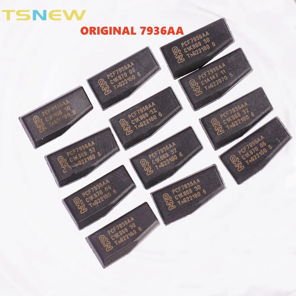 5pcs 10pcs Original PCF7936AA 7936AS ID46 PCF 7936 Transponder Chip PCF7936 Unlock ID 46) Carbon Auto Chips