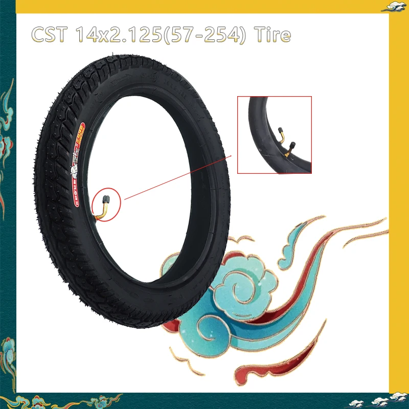 

14 Inch Tire 14x2.125 57-254 Camera for Ninebot One A1 S2 Unicycle Kugoo V1 Jetson Bolt Pro E-bike Electric Scooter Accessories