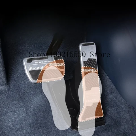 Автомобильный чехол для педалей Zeekr 009 2024-2025, алюминиевая педаль, тормоз, газ, акселератор, клатка, нескользящие подушечки