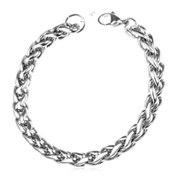 collare twisted link bracelet stainless steel men jewelry goldblack color wholesale hip hop men bracelet h215