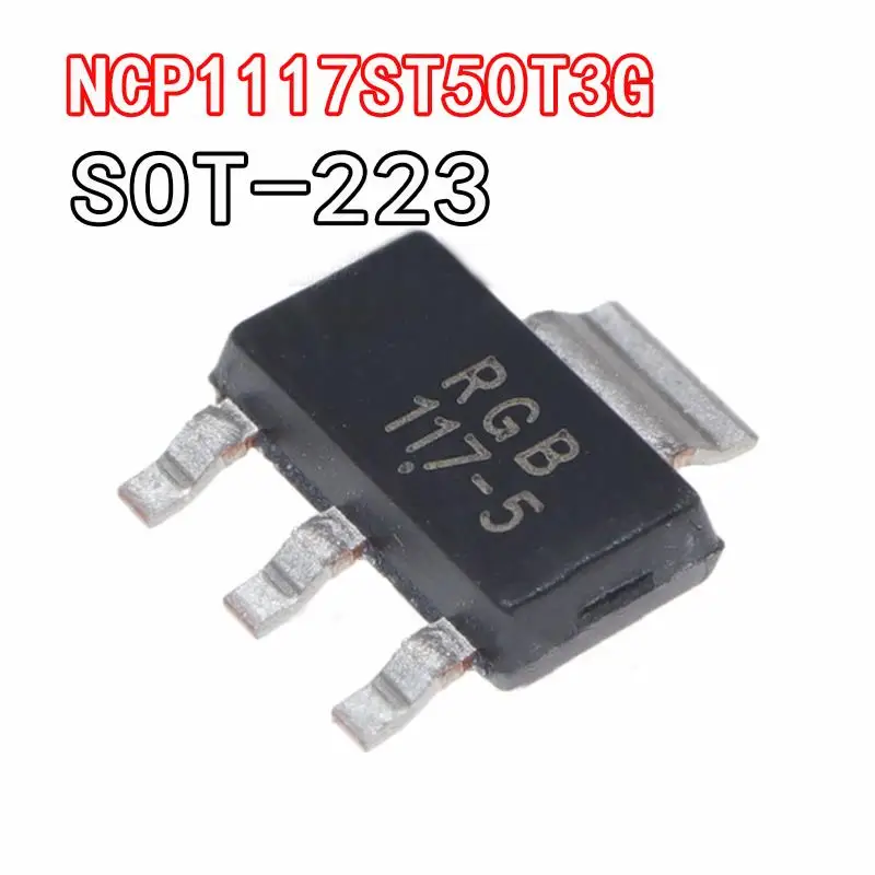 10 шт. NCP1117ST50T3G SOT-223 117-5 NCP1117ST33T3G NCP1117ST25T3G NCP1117ST18T3G NCP1117ST15T3G 17-33 17-25 17-15