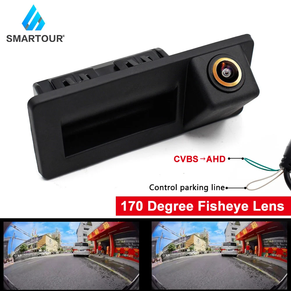 

170 Degree AHD Handle Trunk Car Rear Camera For Passat CC B6 B7 Polo Skoda Octavia Tiguan For Audi A4 Q3 Q5 A5 A8 S5 A3 A6 C7 A7