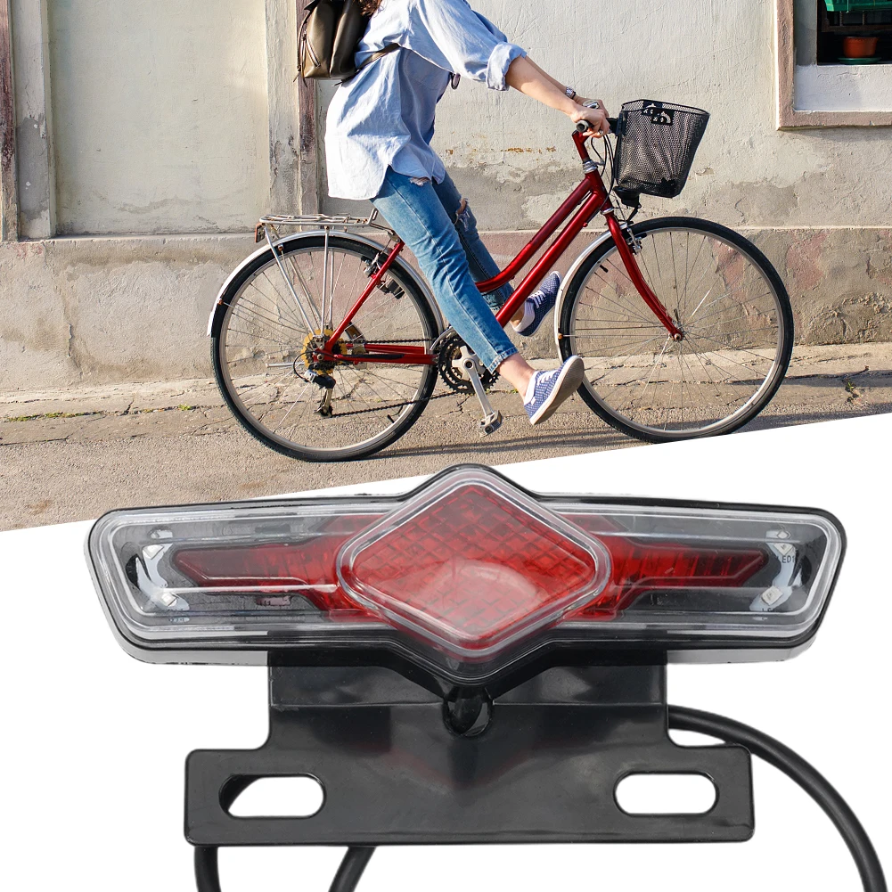 

Versatile Bike Rear Rack Lamp With Multiple Functions Brake Light Night Vision Light Turn Signals Bike Accessories