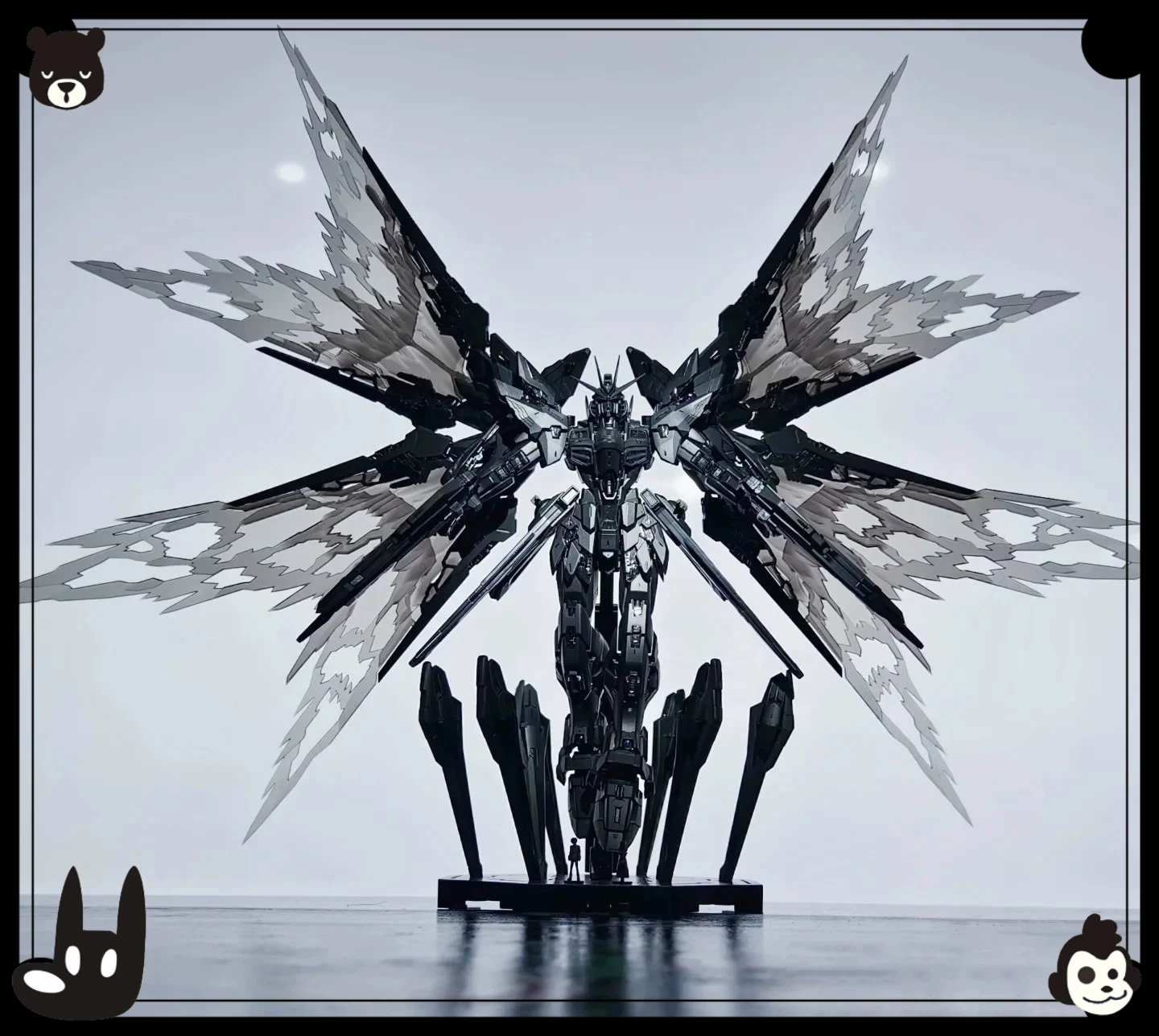 Коллекционная модель LuckModra Collect Spot, Long MGEX Black Strike Midnight Free, цветовая схема Gundam, масштаб 1100, для самостоятельной сборки и ремонта, меха для сборки своими руками. (art.: 3920db480e80a) - 3920db480e80a