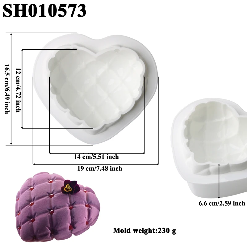 

Силиконовая форма для сердца для выпечки