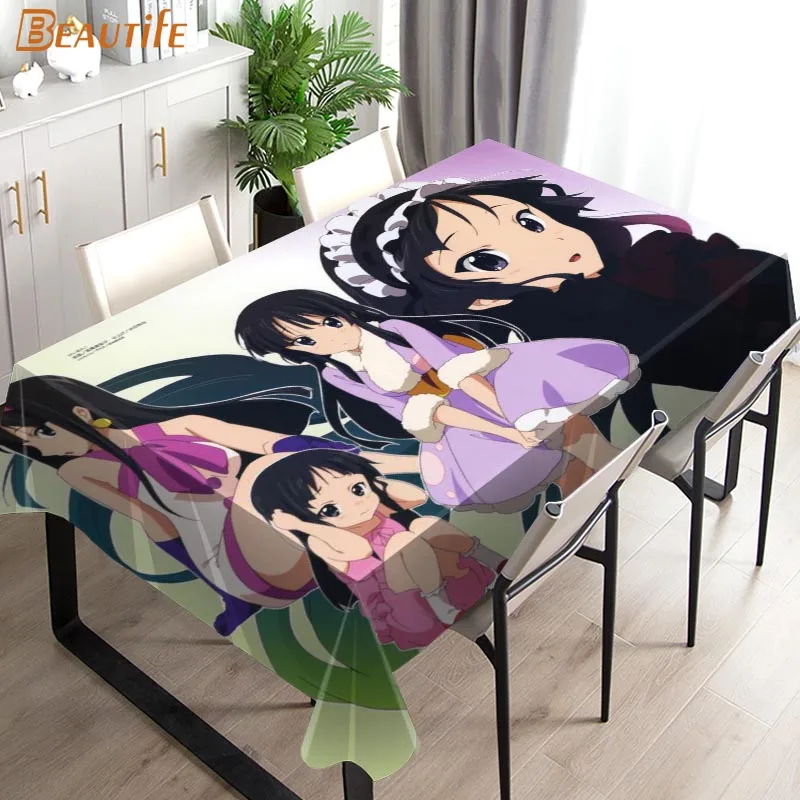 

Akiyama Mio K-ON! Tablecloth Fashion Style Hotel Party Table Waterproof Table Covers Home Dining Tea Table Decoration 2.16