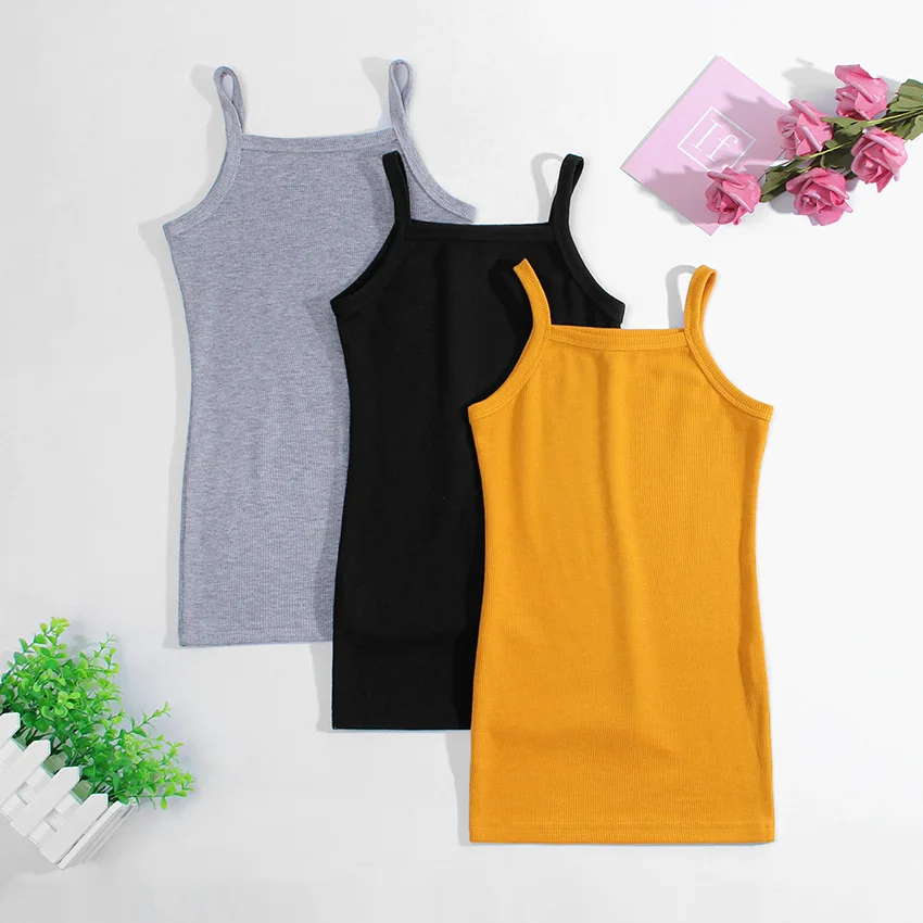 

MALAYU BABY Summer New Baby Girl Dress Fashion Tight Fitting Pit strip Sleeveless Sling Princess Dresses 2-6 Year