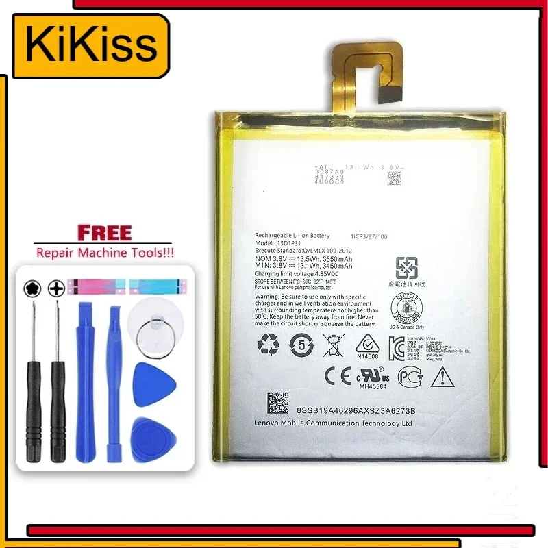 Новый аккумулятор L13D1P31 для Lenovo Pad A3500 S5000 S5000-H Tab 2 3 7 TB3 710I 710F A7 A7-30 A7-10F A7-20F