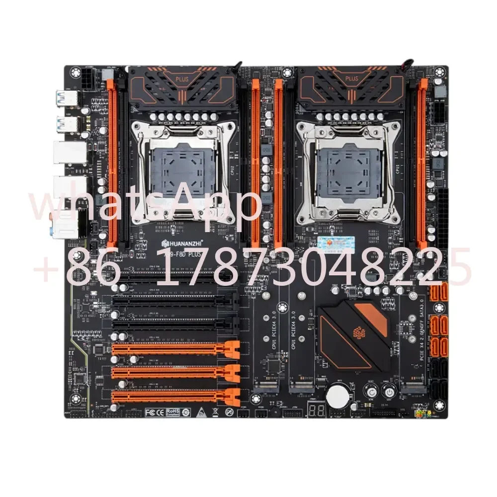 Материнская плата HUANANZHI X99 F8D PLUS LGA 2011-3 XEON с поддержкой двух процессоров Intel E5 2640 2666