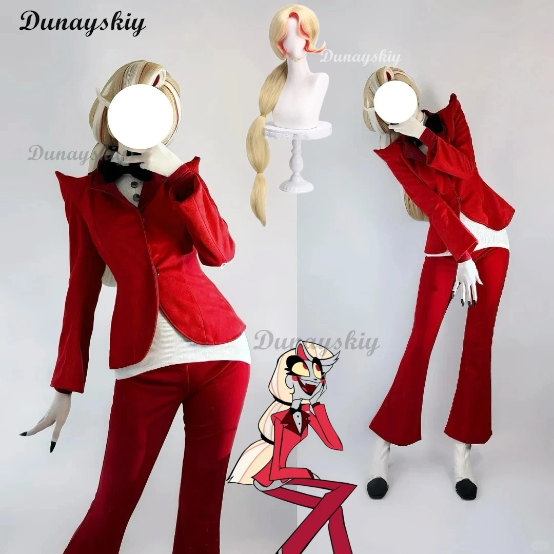 Чарли Морнингстар Косплей Хазбин Cos Отель Фантазия Костюм Маскировка Взрослых