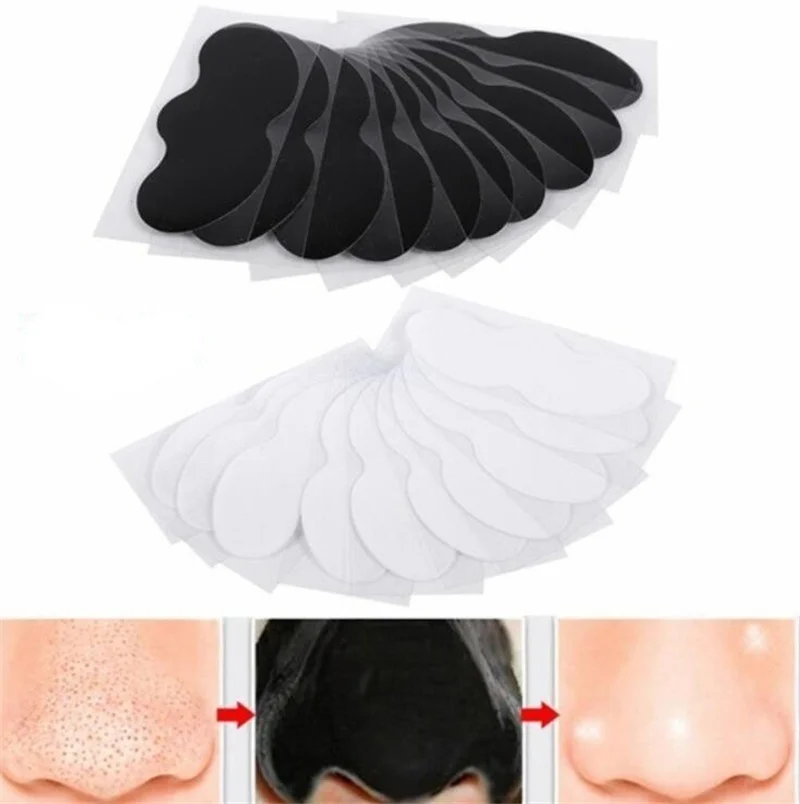 10 PCS Nose Blackhead Remover Mask Deep Cleansing Skin Care Shrink Pore Acne Treatment Black dots Clean Strips |