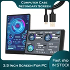 Компьютерный монитор для Mini ITX, чехол 3,5 дюйма, IPS, TYPE-C, вторичный экран, процессор, GPU, RAM, HDD, мониторинг, USB-дисплей, AIDA64