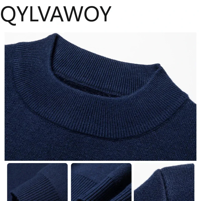 Мужские свитеры QYLVAWOY теплые пуловеры для мужчин осенне-зимняя одежда вязаный
