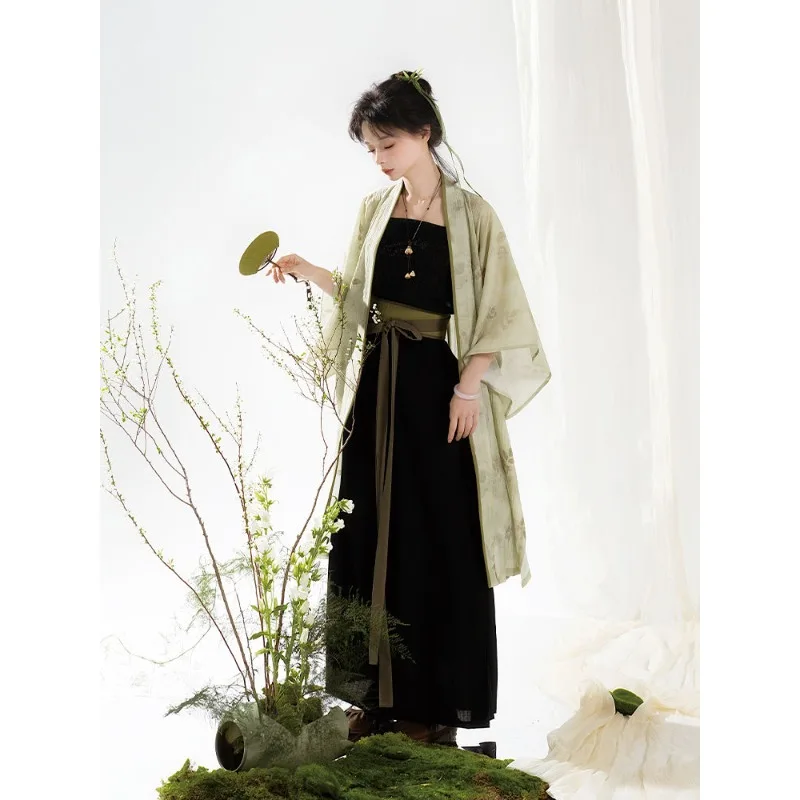 Платье ханьфу в улучшенном стиле династии песни костюм халат штаны на бретельках