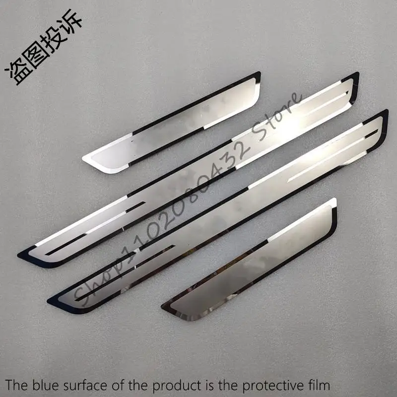 

4 шт., манжеты из нержавеющей стали для автомобиля