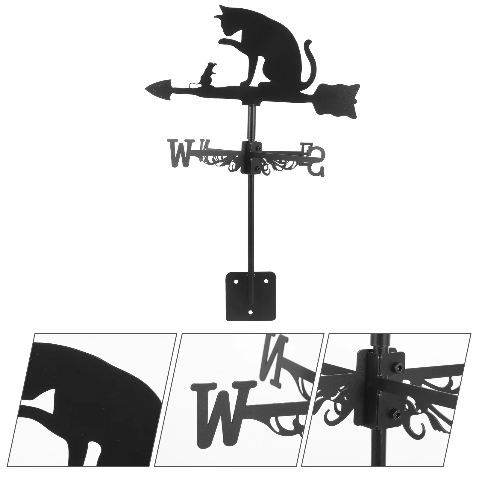 

Weather Vane Windmill Decor Outdoor Stainless Steel Decorative Garden Decoration Weathervane Lawn